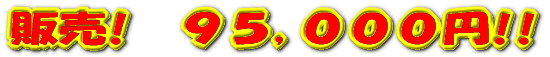 販売! 95,000円!!